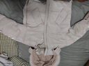 皮爾卡丹羽絨服自制明星同款大毛領(lǐng)可脫卸帽亞光亮面免洗寬松顯瘦羽絨外套 米白色[環(huán)保大毛領(lǐng)] S 90-110斤 曬單實(shí)拍圖
