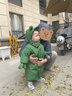 齊齊熊（ciciibear）【三防遠紅外蓄熱】齊齊熊寶寶羽絨服加厚男童兒童保暖外套中長(cháng)款 【三防蓄熱】森林綠  90 曬單實(shí)拍圖