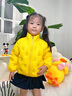 G.DUCKKIDS小黃鴨童裝兒童外套男女童連帽風(fēng)衣中小童寶寶含內(nèi)膽卡通連帽棉服 黃色 100碼(建議身高90cm 3-4歲)cm 曬單實(shí)拍圖