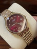 LONGAINA瑞士原裝手表女士全自動(dòng)機械表夜光防水氣質(zhì)名牌輕奢2025新款女表 L6698玫金紅面 曬單實(shí)拍圖