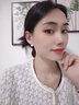 鉑米龍PLATMILLON2025年新款貓眼石耳釘女氣質(zhì)百搭耳飾復(fù)古港風(fēng)輕奢寶石時(shí)尚耳飾 幾何三角形耳環(huán)（925銀針） 曬單實(shí)拍圖