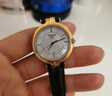 天梭（TISSOT）【官方授權店】手表 弗拉明戈系列1853皮帶鋼帶石英女表 貝母盤(pán)黑皮帶T094.210.26.111.00 曬單實(shí)拍圖