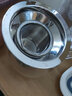啟慧捷不銹鋼茶漏器 茶濾 茶葉過(guò)濾網(wǎng)內膽泡茶器 咖啡紅茶泡茶壺茶隔 加大號短款 曬單實(shí)拍圖