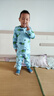 纖絲鳥(niǎo)（TINSINO）兒童保暖內衣加絨加厚寶寶睡衣男童秋衣秋褲套裝衣服 藍色恐龍 曬單實(shí)拍圖