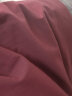娇茹妮100%纯棉美式国潮宽松短袖T恤女ins2023年超火小众设计感街头上衣 酒红色（230克重磅纯棉） XL 实拍图