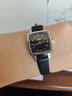 天梭（TISSOT）手表小可愛(ài)樂(lè )愛(ài)系列小方盤(pán)時(shí)尚簡(jiǎn)約優(yōu)雅石英女表  七夕情人節禮物 T058.109.16.056.00 黑盤(pán)鑲鉆皮帶 曬單實(shí)拍圖