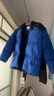特步（XTEP）兒童童裝小暖爐羽絨服防潑水防污保暖新年羽絨服 皇家藍 170cm 曬單實(shí)拍圖