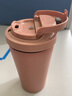 樂(lè )扣樂(lè )扣保溫杯咖啡杯不銹鋼車(chē)載杯便攜大容量彈跳杯學(xué)生男女 元氣彈跳杯粉色400ml 曬單實(shí)拍圖