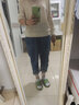 茹軒高腰時尚牛仔褲女春秋新款寬松百搭韓版直筒哈倫顯瘦蘿卜老爹褲子 藍色 M 曬單實拍圖