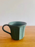 九土手工粗陶咖啡杯復古馬克杯日式簡(jiǎn)約藝術(shù)杯子家用下午茶手沖咖啡杯 孔雀綠 曬單實(shí)拍圖