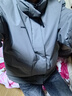 鴨鴨（YAYA）王一博同款羽絨服男女同款2025新款短款立領(lǐng)雙面穿面包服厚外套HP 黑色 XL 曬單實(shí)拍圖