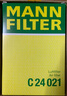 MANN FILTER曼牌(MANNFILTER)濾清器 空氣濾清器 空氣濾 空氣格 C24021 九代思域 曬單實(shí)拍圖