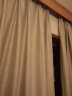 伊帘坊窗帘成品加密加厚仿亚麻棉麻纯色卧室客厅定制遮光窗帘布窗纱拼接窗帘 米白色 3.5米宽*2.7米高挂钩式可改高度 实拍图