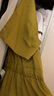 伊芙麗（eifini）伊芙麗仿醋酸光澤感簡(jiǎn)約通勤設計抽褶顯瘦連衣裙女2024夏裝新款 芥黃 M 160/84A 曬單實(shí)拍圖