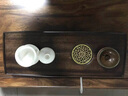 豐匠 整塊花梨木茶盤(pán)茶具套裝 實(shí)木家用排水式茶臺 簡(jiǎn)約胡桃木黑檀木茶海 大小號功夫茶托盤(pán) 觀(guān)海（胡桃色） 60*23*4cm 曬單實(shí)拍圖