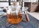 憶壺茶（YIHUTEA）茶壺玻璃燒水壺耐高溫大容量泡茶壺圍爐煮茶茶水分離煮茶器養生壺 全玻璃內膽過(guò)濾泡茶壺-透明 700ml 曬單實(shí)拍圖
