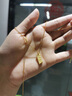 中國黃金（CHINA GOLD）足金有你足矣5201314黃金吊墜項(xiàng)鏈送女朋友老婆生日禮物 吊墜約 1.2g+足金O字鏈約1.6g 共約2.8g 曬單實(shí)拍圖