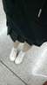 莫代爾純色百褶裙女春夏半身裙學(xué)生秋季高腰收腹防走光a字裙顯瘦jk短裙 黑色-加長(zhǎng)七分 XL碼【建議118-125斤】 曬單實(shí)拍圖