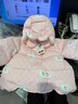 巴拉巴拉嬰兒羽絨服男童冬季女童短款外套花朵造型2024甜美萌208424107233 曬單實(shí)拍圖