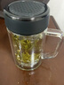 蘇泊爾玻璃杯水杯辦公杯喝茶集茶杯雙層隔熱耐高溫防燙過(guò)濾便攜式隨身杯 沁系列直身杯灰黑色 290ml 曬單實(shí)拍圖
