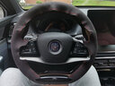 別克昂科威手縫真皮方向盤(pán)套 英朗 威朗 昂科拉 新君威 GL8 君越 昂科旗手縫真皮把套 翻毛皮-紅線(xiàn) 曬單實(shí)拍圖