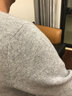 恒源祥男士加厚款羊毛衫基本款純色打底毛衣男新款羊毛衣100%羊毛爸爸裝 Y0185淺灰 加厚 L 170 曬單實拍圖