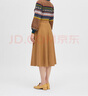 深呼吸DEEP BREATH女裝羊毛蔥紗針織中長(zhǎng)款A(yù)字半身傘裙A200121 卡其 S (2碼) 曬單實(shí)拍圖