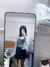 矜持范早秋甜酷辣妹蝴蝶短款針織衫女秋季木耳邊喇叭袖設計感小個(gè)子上衣 藍色 均碼 曬單實(shí)拍圖
