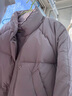 DXOT做工絕絕子百搭今年流行冬裝棉服女小個子短款軟糯甜美可愛棉衣女 紫色 M 曬單實拍圖