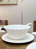NINE CRANES景德鎮碗碟套裝浮雕純白骨瓷碗盤(pán)餐具高檔喬遷之喜家用輕奢整套 【高檔錦盒】?jì)?yōu)質(zhì)釉下彩骨瓷 42頭 曬單實(shí)拍圖