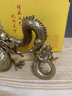 RWTW全銅五爪金龍銅龍擺件吉祥物中國龍客廳辦公室工藝品裝飾品禮 黃色大號 曬單實(shí)拍圖