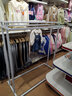 詩(shī)亭閣服裝店展示架簡(jiǎn)約服裝店中島架落地展示架男女裝童裝雙排中間貨架 雙杠白色1.2米長(cháng)1.3米高 曬單實(shí)拍圖