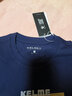 KELME/卡爾美官方上衣1960文化衫半袖體恤復古潮流休閑短袖T恤男 6227TX1050 藏藍 XL 曬單實(shí)拍圖