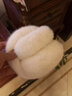 咕咕象毛絨耳罩保暖耳套女男士冬季護耳朵套冬天耳暖防寒耳包學(xué)生耳捂子 白色1個(gè)（82303） 曬單實(shí)拍圖