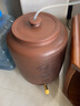 原食生活 水缸儲水罐陶瓷水缸帶龍頭茶水缸建水紫陶水缸家用泡茶凈水缸 刻字水缸【20升】抽水款 曬單實拍圖