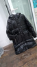 羞致（xiuzhi）黑色免洗亮面羽絨服女中長(cháng)款2025冬季新款寬松加厚時(shí)尚高級感外套 黑色 S 90-128斤以?xún)却?曬單實(shí)拍圖