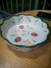 yomerto悠米兔空气炸锅烤箱烤盘专用日式高颜值水果沙拉清新陶瓷碗-4个装 实拍图
