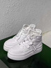 啄木鳥(niǎo)高幫板鞋男鞋增高12cm隱形內增高鞋10cm運動(dòng)休閑鞋小白老爹鞋子男 高幫白色12cm(隱形內增高可拆卸款） 41 曬單實(shí)拍圖