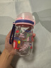 努比（Nuby）兒童運(yùn)動(dòng)直飲杯戶外便攜夏季喝水喝奶杯子幼兒園水杯耐摔晶透 粉色迷你 300ml 曬單實(shí)拍圖