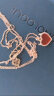 周大福 MONOLOGUE MIX 恶魔之心 18K玫瑰金镶宝石项链吊坠 37.5cm MV41 实拍图