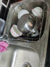 卓浴卫浴水槽双槽304不锈钢厨房洗菜盆洗菜池洗碗池 豪华版81*43水槽套装（201加厚） 实拍图