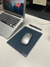 tople 金屬鋁合金鼠標墊超大號蘋(píng)果電腦真皮游戲辦公家用鼠標墊硬款電競款便攜式商務(wù) 簡(jiǎn)約 寶石藍 曬單實(shí)拍圖