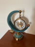 丽盛欧式座钟客厅时尚创意台钟家用石英钟时钟酒柜装饰品摆件钟表 945-81 (陶瓷蓝单钟) 实拍图