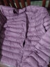 鸭鸭（YAYA）轻薄羽绒服女短款休闲内胆薄款冬季内搭保暖新国标外套KX 格调紫色 2XL 实拍图