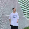 苏京猫短袖t恤男夏季潮牌2021新款半袖纯棉宽松ins港风潮流帅气衣服 白色（高质量） XL 实拍图