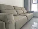 慕思（de RUCCI） 皮沙發(fā) 慕思旗下沙發(fā)品牌艾慕智能電動(dòng)沙發(fā)客廳家具功能皮藝沙發(fā) 灰色電動(dòng)皮沙發(fā)-大規格2.85m起 三人位 (面左電動(dòng)位)-單電機 曬單實(shí)拍圖
