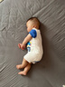 香果兔韓版夏季服裝新生兒寶寶純棉短袖薄款開(kāi)檔爬服嬰兒連體衣服哈衣 LT02 80cm（偏小一碼） 曬單實(shí)拍圖