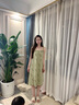 歌倩雅軒之婷【超柔軟】吊帶睡裙女夏款棉薄款甜美滿(mǎn)印郁金香睡衣裙子 D2366138 S 曬單實(shí)拍圖