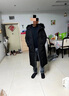 俞兆林 長款羽絨服男冬季中青年過膝男士毛領外套加厚保暖男裝衣防寒服 黑色 180/XL 建議(140-160斤)穿 曬單實拍圖