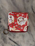 書(shū)果兒（SHU GUO ER）卡通可愛(ài)迷你硬幣零錢(qián)包收納汽車(chē)鑰匙駕駛證無(wú)線(xiàn)耳機口紅的小布袋 大紅。招財 雙拉。方形 曬單實(shí)拍圖